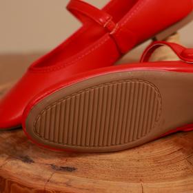 【线上专属】超百搭小皮鞋（318-5-红色）