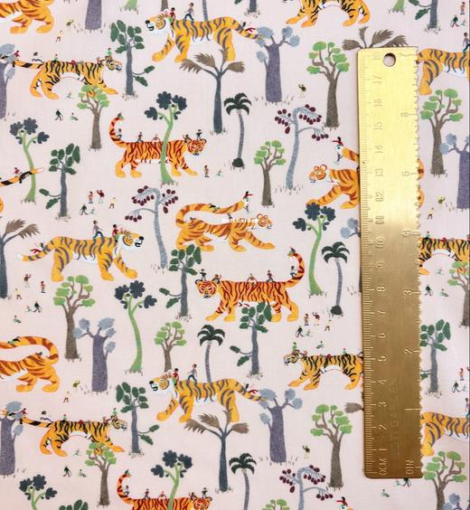 LT281B著名插画师创作 动物系列特别限定 TIGERS TOURING 虎之旅 Liberty 269元/米 商品图2