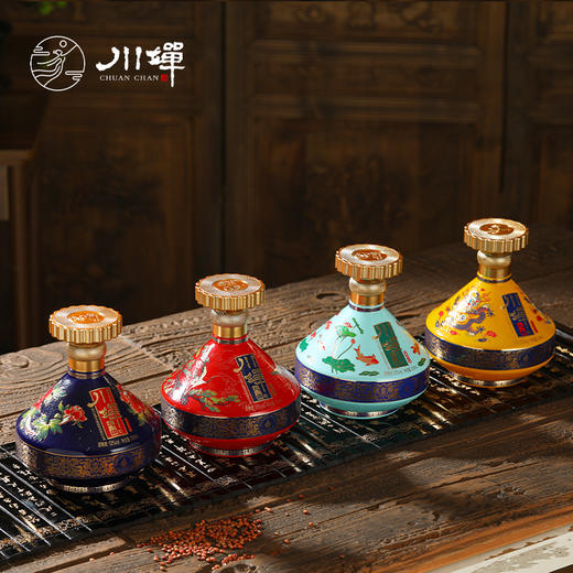 热卖中！！【百亿国企倾力打造】川婵大曲500ml*4礼盒装 52°浓香型白酒 商品图1