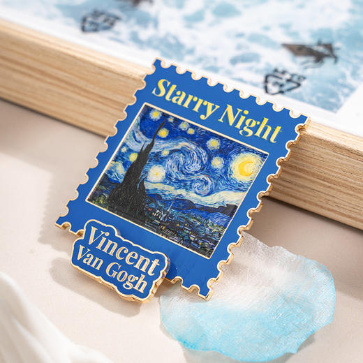 艺术梵高星空冰箱贴立牌金属复古高级感个性文创创意礼物生日 商品图2