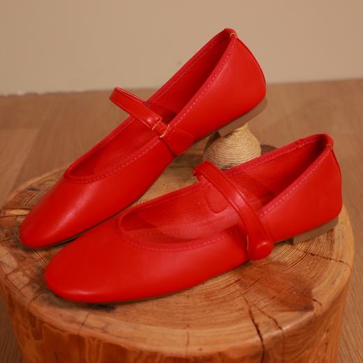 【线上专属】超百搭小皮鞋（318-5-红色） 商品图2