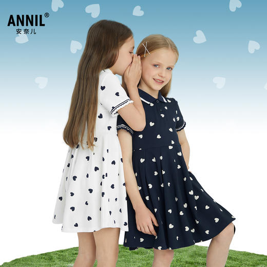 女童短袖连衣裙夏季新款安奈儿童装EG523100 商品图1