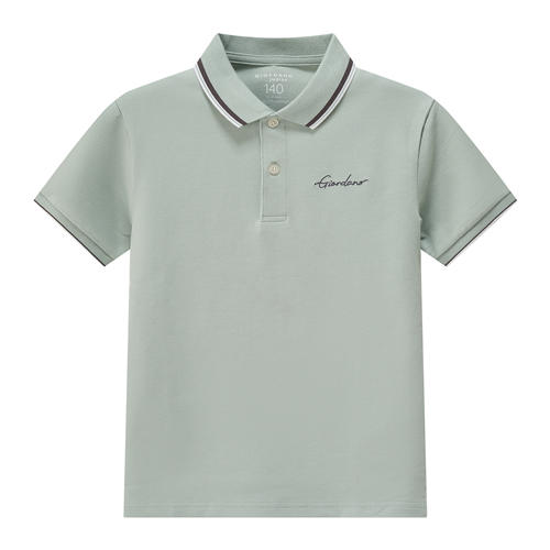 佐丹奴童装SS25商场同款【莱卡】棉字母刺绣短袖Polo03015256 商品图5