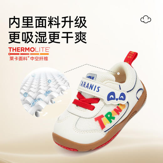 泰兰尼斯101秋季新品女宝宝步前鞋宝宝鞋婴幼儿男宝宝透气赤足鞋 T24B5C6504 商品图2