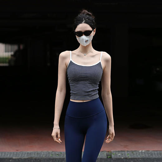 Beemen瑜伽吊带背心 低强度固定胸垫抹胸文胸 高弹透气小'U'美背   日常可穿外穿 瑜伽普拉提 商品图0