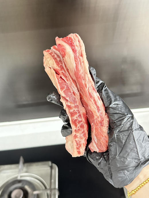 澳洲安格斯牛肋条，100%原切，短谷饲育肥，能看到雪花纹非常好 商品图6