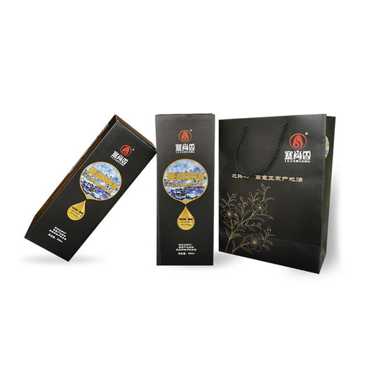 【塞尚香】一级冷榨礼盒装亚麻籽油500ml*2瓶 商品图0