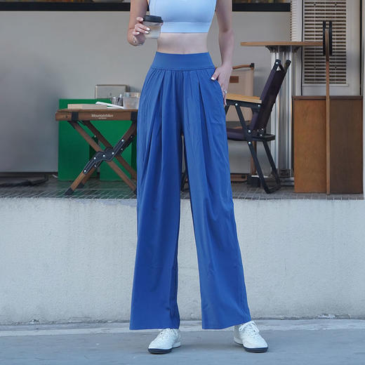 beemen夏季高腰薄款  直筒阔腿宽松长裤 速干轻薄  防晒清凉丝滑垂感 、轻盈透气 商品图0