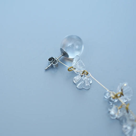 订购8周到｜Monshiro-sankayou-花朵 吊坠 长耳环［日本设计师］ 商品图2