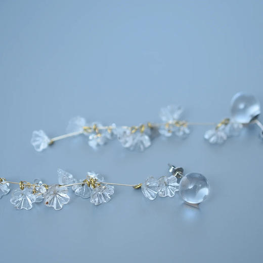 订购8周到｜Monshiro-sankayou-花朵 吊坠 长耳环［日本设计师］ 商品图6