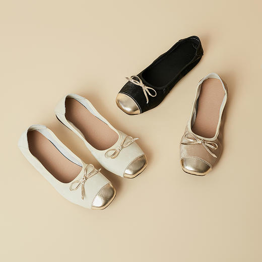 香港AINADA艾娜达 轻奢同款 小香风晚晚鞋 宽松方头 柔软舒适 B03 商品图6