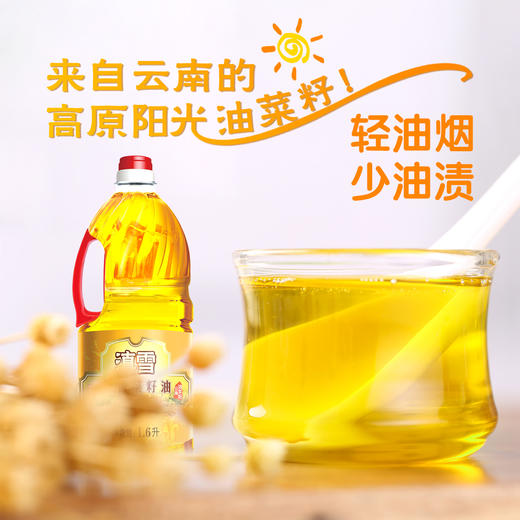滇雪纯香菜籽油1.6L【仅云南省内发货】【线下集采，不发快递】 商品图5