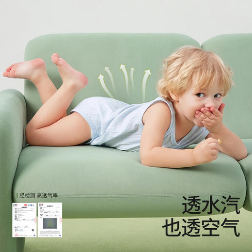 贝肽斯[自呼吸]婴儿衣服夏薄款背心包屁衣新生宝宝无袖连体衣纯棉 商品图3