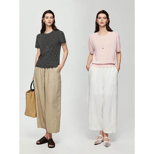 363618028-初棉14支九分全麻灯笼裤 商品图4