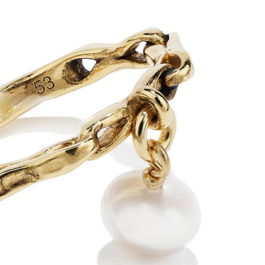 北京仓｜Goossens Paris-RIVIERA-淡水珍珠 链条 戒指［法国设计师］ 商品图4