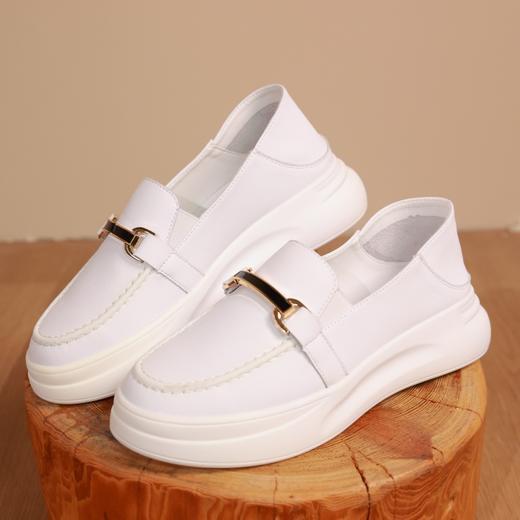 【线上专属】百搭小皮鞋（6091-白色） 商品图0