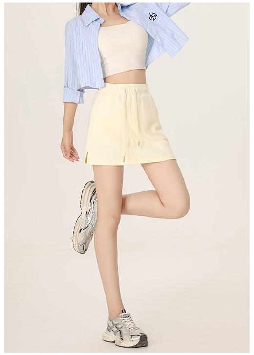 【YW】无忧购休闲运动裙百搭半身A字裙户外运动裙2025夏季新品显瘦短裙305（截单后3-5天发货） 商品图5