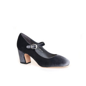 豪麟名鞋迪嘉女鞋玛丽珍鞋织物DJKDA52WP003灰色