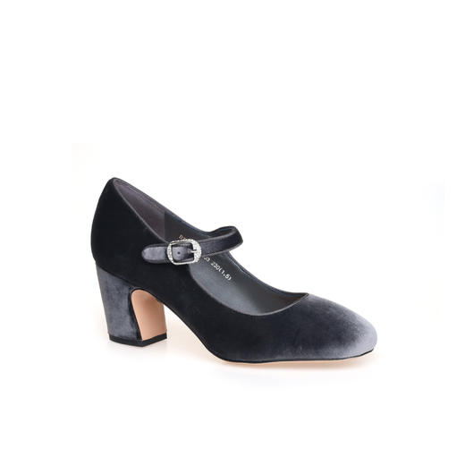 豪麟名鞋迪嘉女鞋玛丽珍鞋织物DJKDA52WP003灰色 商品图0