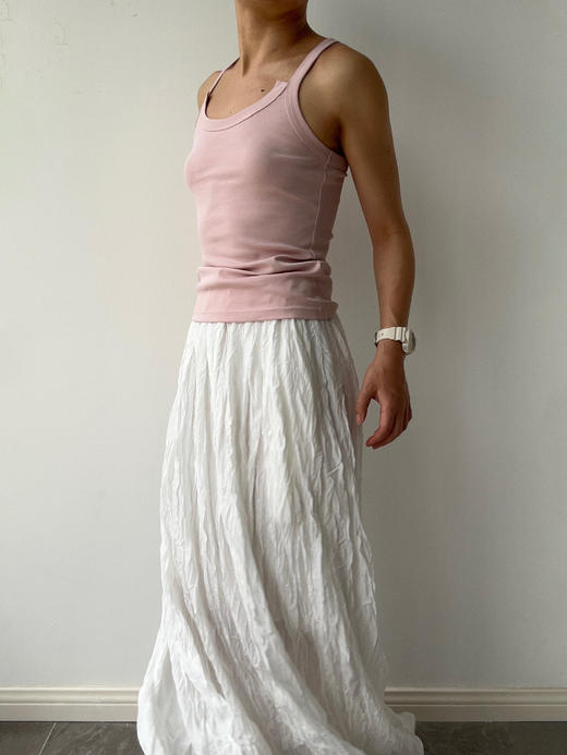 VC｜SS25114 Kaz basic tank top [吊带上衣 白 / 浅蓝 / 粉 / 棕 / 黑 ] 商品图1