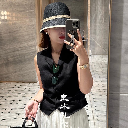 【卖完不补】良木礼亚麻马甲连衣裙套装（2E036-027） 商品图7