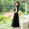西子/重磅醋酸拼接休闲气质百搭无袖背心连衣裙/CQZY308 商品缩略图1
