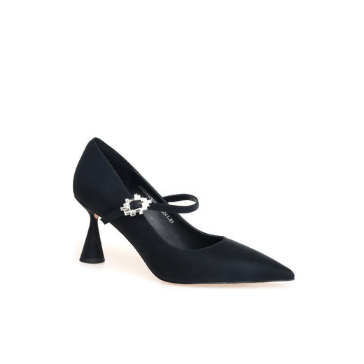 豪麟名鞋迪嘉女鞋玛丽珍鞋牛皮革DJKDA52WP004黑色 商品图0