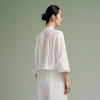 【林栖设计小店】（现货）苎麻衬衣绣花百搭气质宽松显瘦2025秋季新款V领上衣女F1953199 商品缩略图10