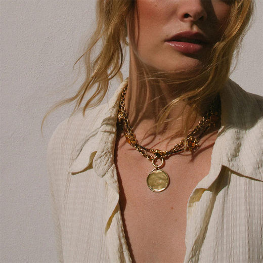 北京仓｜Goossens Paris-Talisman-金色 勋章 吊坠 项链［法国设计师］ 商品图1