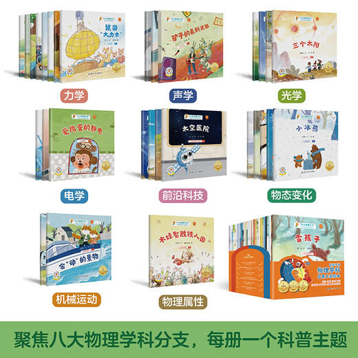 《“小小物理学家”名家大奖科学启蒙系列》全30册 3-8岁 聚集力学、电学、机械运动等八大物理学科分支 大字注音 精美插画 学科知识卡片 让科学变得生动起来 商品图3
