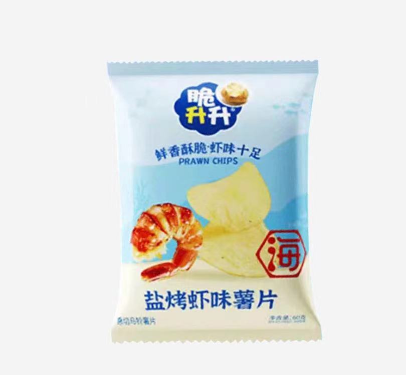 脆升升【盐烤虾味薯片】60克/袋
