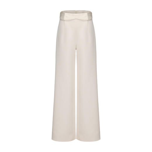 【翻页月光】腰部两穿设计高腰阔腿长裤 商品图4