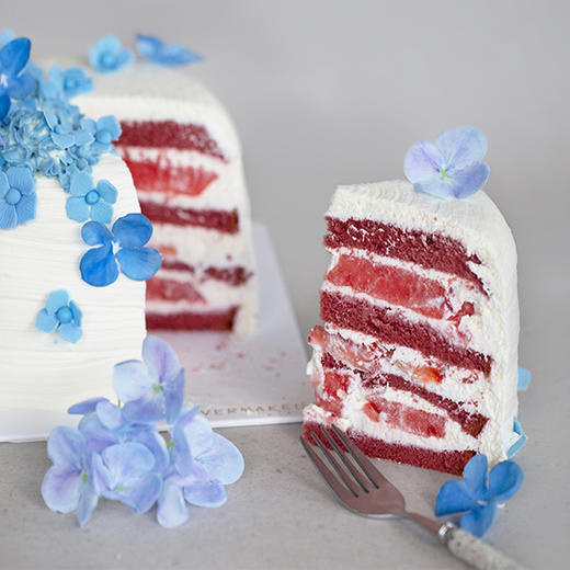 「十念如花木」西瓜草莓味蛋糕｜花木时光里店限定版 商品图5