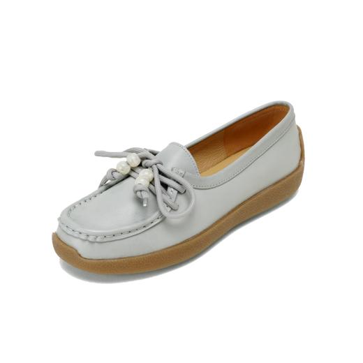 【秋季新款】西村名物2025年秋季新款小圆头舒软平底深口单鞋薄底乐福鞋T25CM30201 商品图11