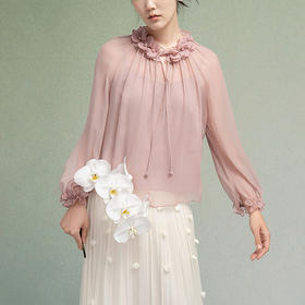 【林栖设计小店】桑蚕丝衬衣两件套正反两穿温柔花边2025秋季新款吊带上衣F1953200