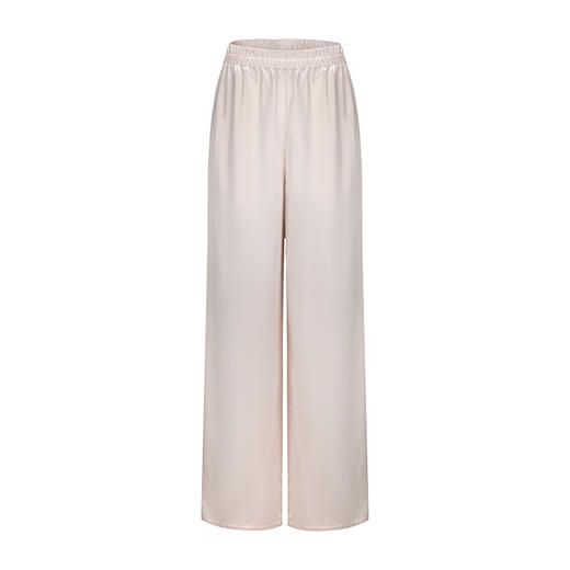 【琉璃之月】光泽感醋酸混纺直身长裤 商品图4