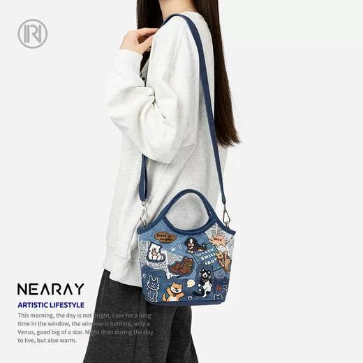 采绎来帆布单肩包 商品图12