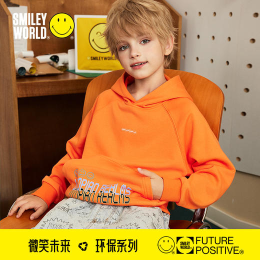 SMILEY WORLD环保系列童装秋装儿童连帽卫衣S23435H054 商品图1