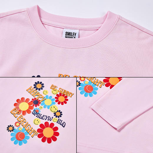 SMILEY WORLD法国笑脸童装童趣印花长袖t恤秋冬S23325T620 商品图3