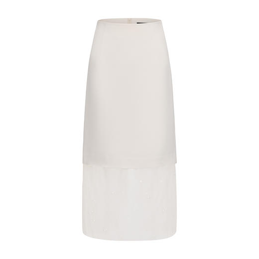 【眼泪女王】纱纱拼接直身半裙 商品图4