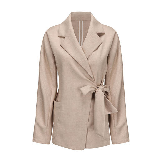 【雾气巴黎诗】老钱风绵羊毛混纺柔软裹身西装外套 商品图4