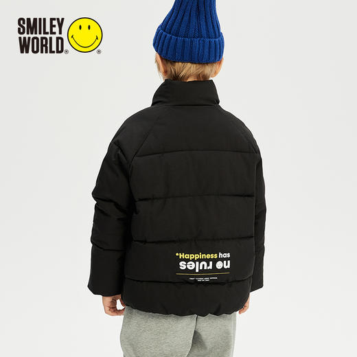 SMILEY WORLD儿童棉服外套户外秋冬季儿童男孩棉衣男女童S23435J134 商品图4