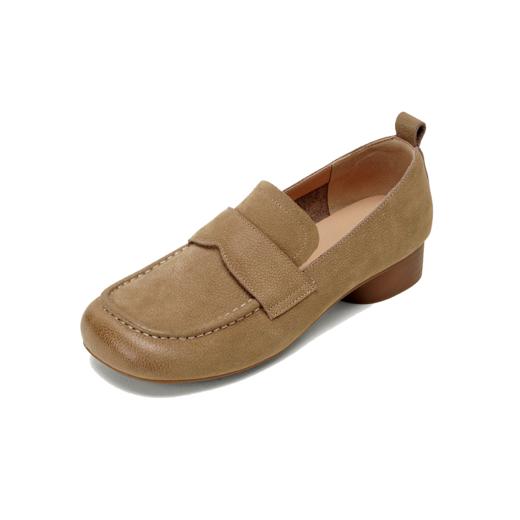 【秋季新款】西村名物2025年秋季新款小圆头舒软平底深口单鞋乐福鞋T25CM30811 商品图12