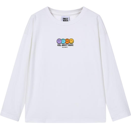 SMILEY WORLD法国笑脸童装长袖t恤百搭男童女童上衣S23335T702 商品图5