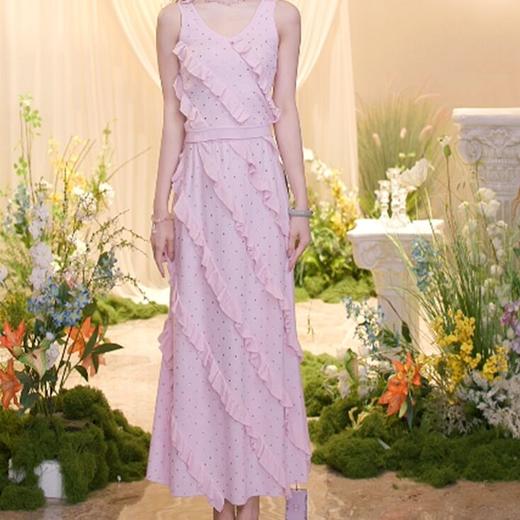 玛克门店发货：MAXRIENY新款烫钻荷叶边半裙(货号:MF86SK252) 商品图2