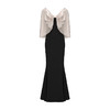 【阿芙洛之舞】光泽感披肩拼接设计鱼尾礼服长裙 商品缩略图4