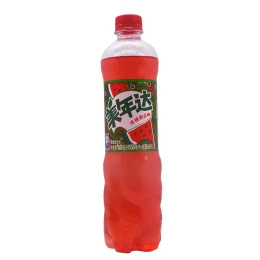百事-美年达冰镇西瓜味汽水-600ml/瓶（A2-04-02） 商品图0