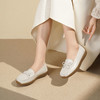 【秋季新款】西村名物2025年秋季新款小圆头舒软平底深口单鞋薄底乐福鞋T25CM30791 商品缩略图8