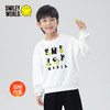 SMILEY WORLD童装印花圆领加绒亲子卫衣薄绒时尚百搭卫衣春秋S23335H196 商品缩略图4