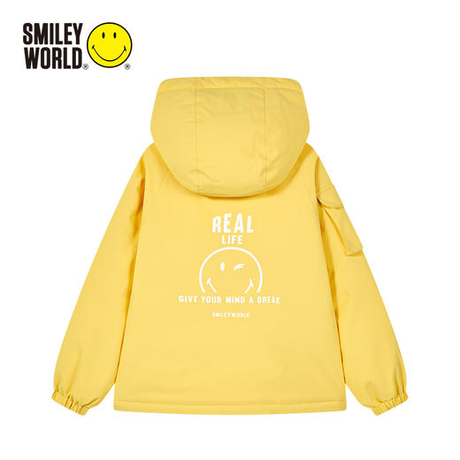 SMILEY WORLD儿童羽绒服防风保暖男女童时尚连帽外套S23435Y732 商品图2
